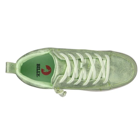 NEW Billy Footwear Women Sneaker Mid Top Zip Up Green Adaptive Size 9.5 W KF26 - Picture 4 of 5